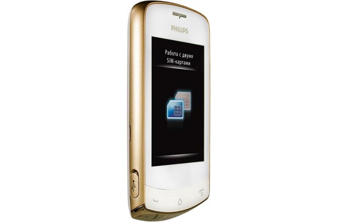 Philips Xenium X518 White фото 2